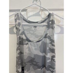 RBX Athletic Tank Top Women's XXL Gray Camo Racerback Workout Activewear
